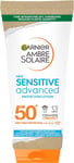 Garnier Ambre Solaire SPF 50+ Sensitive Advanced Sun Cream, for Sensitive Skin,