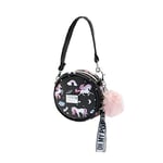 Oh My Pop! Licorne-Sac à Bandoulière Rond Petit, Noir