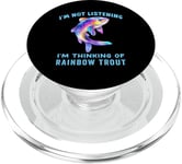 I'm Not Listening Ocean Animals Funny Rainbow Trout Fish PopSockets PopGrip for MagSafe