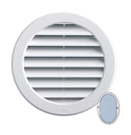 First Plast - Grille ventilation pvc + moustiquaire - ExtØ190mm -Tube 160mm