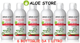 ZUCCARI Aloe Vera x2 6x Jus De Pur D' Aloe Avec Antioxydants 1000ml - 7 Frutti