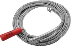 Connex COX260050 Plumber's Snake, Silver/Red, 9 mm x 5m