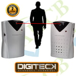 Wireless Safety Beam Perimeter Intruder Alarm & Alert Chime w/2 Power Adapters