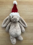 Jellycat Bashful Christmas Bunny Lop Ear Rabbit Plush Toy BAS3CHRISN