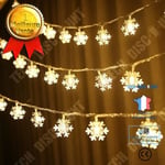 TD® Christmas LED String Lights Snow Flower Warm White Lighting Dekorativa Lights for Party Christmas New Year 2M 10LED