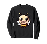 Bee Happy Big Smile Bad Teeth Bee Be Happy Sweatshirt