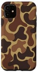 Coque pour iPhone 11 Camouflage marron canard chasse camouflage