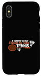 Coque pour iPhone X/XS Jeu d'amour pour joueur de badminton