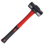 3lb Mini Lump Sledge Hammer With Fibreglass Shaft & Rubber Grip Handle