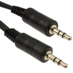 5m  Audio 3.5mm  Jack to Jack Sound Cable Lead PC MP3 Headphones lead