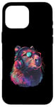 Coque pour iPhone 16 Pro Max Capybara DJ House Dance Club Beatmaker Casque de musique