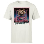 Guardians of the Galaxy Glowing Rocket Raccoon Men's T-Shirt - Cream - XS