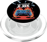 Je Ne T'Entends Pas Je Joue Humour Gamer Jeux Vidéo PopSockets PopGrip pour MagSafe