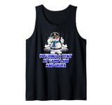 Pitching a Tent at Camp Law and Order Funny Humor Tank Top