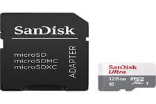 Micro Sd Memory Card With Adaptor Sandisk Sdsqunr-128G-Gn3Ma C10 80... NEW