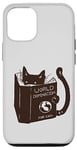 Coque pour iPhone 12/12 Pro World Domination pour chatons : Earth Ruler, lecture amusante sur un chat