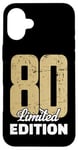 Coque pour iPhone 16 Plus 80e anniversaire édition limitée anniversaire anniversaire