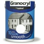 Granocryl Smooth Masonry Brilliant White 5L Exterior 10 Year Protectin Paint