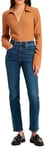 Levi's Women's 724 High Rise Straight Jeans, Blue Wave Dark, 27W / 30L