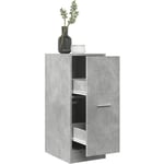 Torana - Armoire d'apothicaire gris béton 30x41x77,5cm bois d'ingénierie