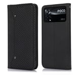 Rostsant Coque Xiaomi Poco X4 Pro 5G Housse en Cuir PU & TPU Etui Poco X4 Pro 5G Magnétique Coque Portefeuille a Libro per Xiaomi Poco X4 Pro 5G - Noir