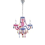 Iperbriko - Lustre 3 Bras Multicolore Pendentifs Décoratifs