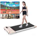 DeerRun Under Desk Treadmill Walking Pad for Home, 1864W Walking Machine with APP Control, Max 136KG Walking Treadmill with Training Courses & Multi-Runner Races for Home, Door to Door Delivery