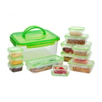 Hi-Gear 13 Piece Compact Food Storage Set with Carry Handle, Camping Equipment