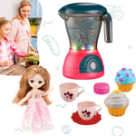 Kids Pretend Play Kitchen Appliance Juicer & Mixer Blender With light and sound