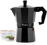 RAINBEAN Moka Pot 6 Cups/300ml, Stovetop Espresso Maker, 6 Cup/300 Ml