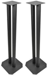 Floorstand Speaker Stands for Book Shelf Monitor Speakers studio Black