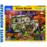 WITCHES WELCOME 1000 pc super deluxe Jigsaw Puzzle WHITE MOUNTAIN 1705