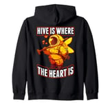 Hive is Where the Heart Is Save the Bees Beekeeper Zip Hoodie