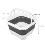 Folding Baby Bath Toy Basket Quick Drain Drying Multifunctional Foldable Bath