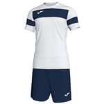 Joma Homme Academy Ii M/Courta Combinaison d entra nement, Blanc/Bleu Marine, XXL-3XL EU