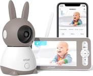 ieGeek 2K Wifi Baby Monitor with Camera and Night Vision, Phone App & 5" Screen