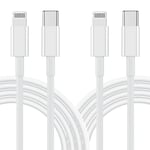 2st USB-C till Lightning-kabel för iPhone 11/12/13 20W 1m