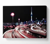 Rush Hour Canvas Print Wall Art - Small 14 x 20 Inches