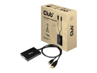 Club 3D - Displayport-/ Dvi-Adapter - Dubbel Länk - Usb (Endast Ström), Mini Displayport (Hane) Till Dvi-D (Hona) - Displayport 1.2A - 60 Cm - Usb-Ström, Aktiv