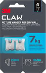 3M Claw Plasterboard Picture Hanging Wall Hooks For Hanging Home Decor 4 Hangers