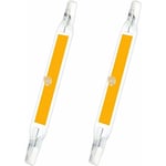 Lot de 2, R7S 78mm LED 5W Warm White 3000K, 500LM, R7S J78 COB LED Linear Replacement Halogen Pencil 40W 50W, R7S LED 78mm Ultra Slim Bulb for Mini