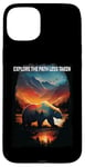 iPhone 15 Plus Explore The Path Less Taken bear hiking camping mountains Case