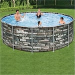 Bestway 14ft x 48in Power Steel Frame Pool Set