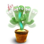 MAGIC SELECT Cactus Qui Danse avec Mouvement Électronique, Lumieres et 120 Chansons. Ornement de Maison. Piles Non incluses.