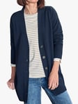 Pure Collection Cashmere Boyfriend Cardigan, Navy