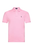 Slim Fit Mesh Polo Shirt Pink Polo Ralph Lauren