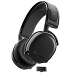 SteelSeries Arctis 7+ Wireless Gaming Headset - Lossless 2.4 GHz - Sonar 7.1 Virtual Surround Sound - 30 Hour Battery Life - USB-C Quick Charging - For PC, PS5, PS4, Mac, Android and Switch - Black