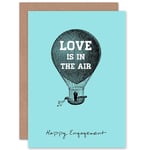 Love Is In The Air Greetings Card Plus Envelope Blank inside