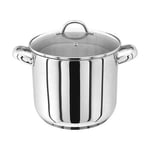 Judge 22cm Stainless Steel Stockpot With Vented Glass Lid, 6.5 Litre