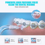 Portable Water Jet Irrigator Flosser 300ML Dental Oral Tooth Pick Replace Head